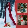 thumbnail image 4 of Disfraz de Navidad verde para mascota, disfraz de gorro navideño con bufanda y capa Rojo Verde, 4 of 5