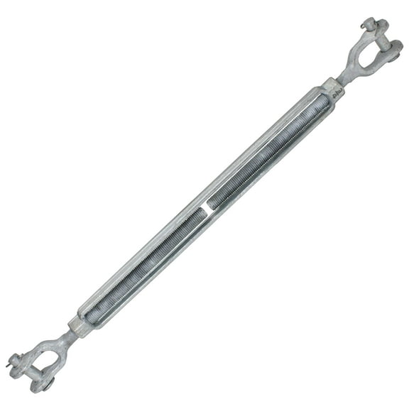 Galvanized Turnbuckle - Import - Jaw & Jaw - 3/4 x 18