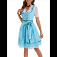 thumbnail image 1 of Trajes de Oktoberfest para Mujer: Vestido Dirndl para el Traje Tradicional Bávaro Alemán Azul Agua XXL, 1 of 10