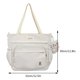 thumbnail image 3 of Mochila Durable Nylon Estudiantes Mochila Alta capacidad Color sólido Ocio diario, 3 of 5