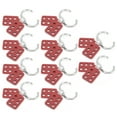 thumbnail image 2 of Candado de seguridad Jadeshay 10 piezas Cerrojo de bloqueo 38 mm 1,5 pulgadas Rojo, 2 of 8