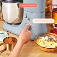 thumbnail image 4 of Beautiful 6 Qt Tilt-Head Stand Mixer with Dough Hook, Flat Beater, Balloon Whisk, Pastry Beater & Slicer/Shredder Set, Cornflower Blue by Drew Barrymore, 4 of 17
