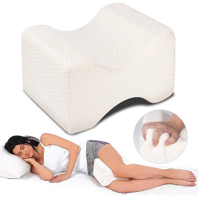 CHAO Almohada ortopédica para rodillas de dióxido, almohada ergonómica para piernas para caderas, espalda, piernas, rodillas, elección perfecta para personas que duermen de lado