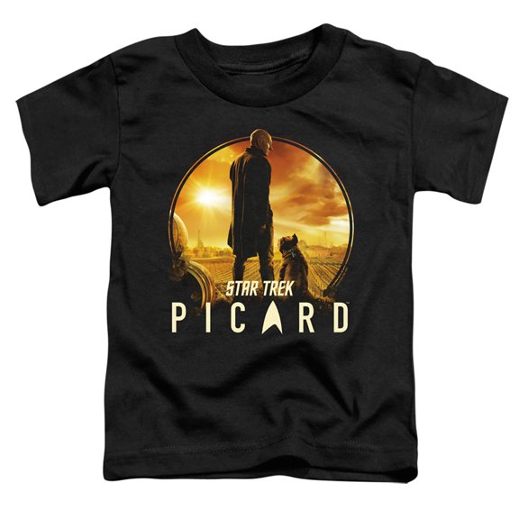 Star Trek Picard A Man And His Dog Toddler T-Shirt Black