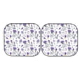 thumbnail image 4 of Picia Lavender Bicycle 2 Piece Car Windshield Sun Shade Foldable | Foldable Sun Shield for Front Window Blocks UV Rays and Keeps Your Vehicle Cool-Medium, 4 of 7