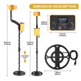thumbnail image 4 of TC-200 Professional Metal Detector Accurate Positioning Underground Gold Detector With Earphone Pointer Detector ,Easy to Install, 4 of 6