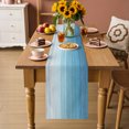 thumbnail image 4 of Table Runners 70 Inches Long Dress Scarves, Blue Grey Summer Farmhouse Coffee/Dining/Kitchen Table Decor, Holiday Table Runner, Farmhouse Beach Blue Wooden 13x70 Inch, 4 of 9