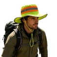 thumbnail image 3 of High Visibility Reflective Sun Hat Breathable Neon Mesh Boonie Hat Wide Brim, 3 of 3
