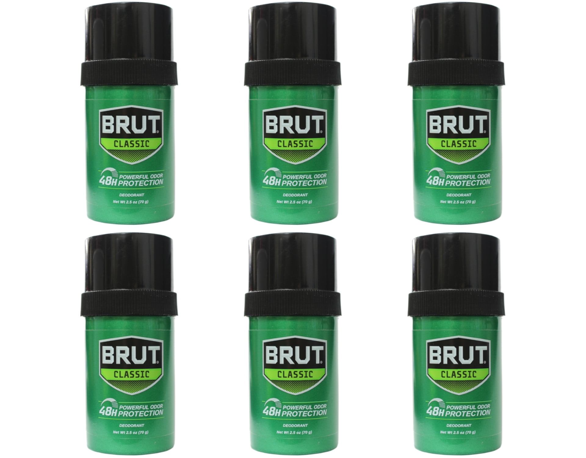BRUT Deodorant Stick Original Fragrance 2.50 oz (Pack of 6)