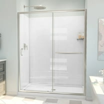 DreamLine Infinity-Z 30 in. D x 60 in. W x 78 3/4 in. H Sliding Shower Door Base and Wall Kit