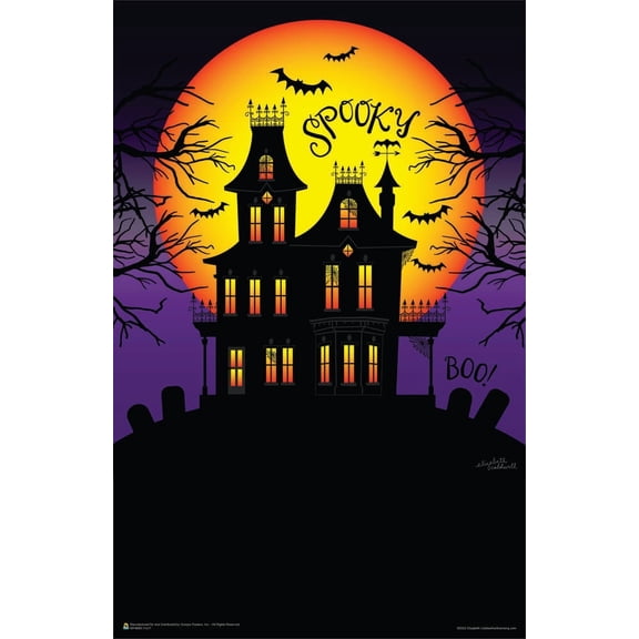 Haunted Mansion by Elizabeth Caldwell Mini Poster 11" x 17"