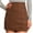 #Brown, variant on Xixinqiwan No Boundaries Skirts for Women 2025 Clearance,Skorts for Women Solid Colour Corduroy High Waist Zip Button Short Skirts Casual Ruched Daily Wear