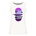 thumbnail image 3 of Zylanna Men's Hawaii Tank Tops Pullover, Beach Vacation Sleeveless Cool Vest Crew Neck Casual T-Shirts for Men White Size 4XL, 3 of 4