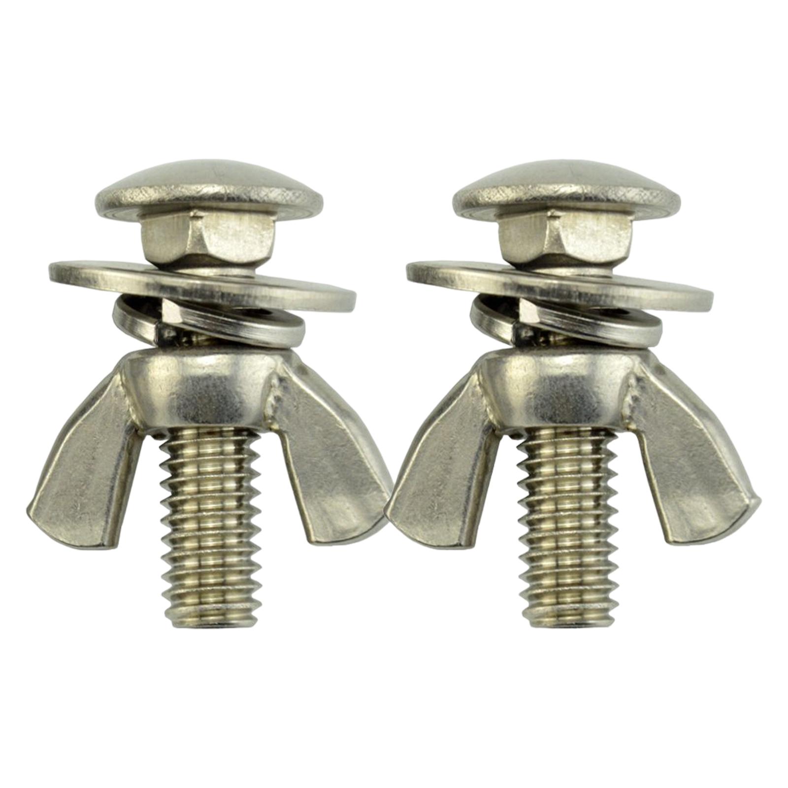 2Pcs Tech Diving Butterfly Screw s Wing Nuts Thumb Screws Fastener 316 Stainless for Backplates Accessories, Rust Resistance - image 1 of 5