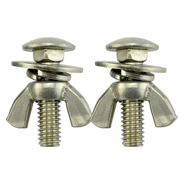 2Pcs Tech Diving Butterfly Screw s Wing Nuts Thumb Screws Fastener 316 Stainless for Backplates Accessories, Rust Resistance