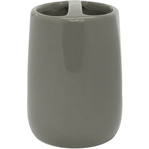 Mainstays Basic Grey Toothbrush Holder, 1 Each
