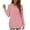 Pink, variant on DondPO Womens Tunic Tops,Womens Sweatshirt Crewneck Long Sleeve Shirts High Low Tops Curved Hem Women Sweatshirts No Hood,Womens Fall Tops,Tops for Women Trendy Red XL