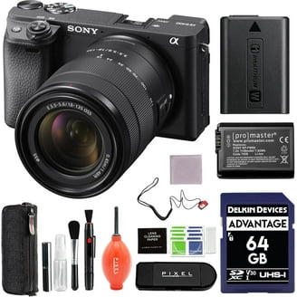 Sony a6600 Mirrorless Digital Camera Bundle with 18-135mm Zoom