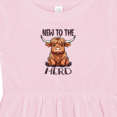 thumbnail image 4 of Inktastic New to the Herd Highland Cow Girls Baby Dress, 4 of 5