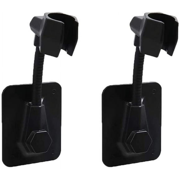 2PCS Shower Head Holder 360 Degree Adjustable Handheld Showerhead Bracket Adjustable Shower Holder,Removable Adhesive Shower Wall Mount Holder Shower Wand Holder Drill Free