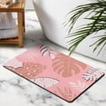 thumbnail image 3 of Boho Abstract Bath Rug in Soothing Pale Green - Non-Slip, Machine Washable 20x32 inch Mat for Modern Farmhouse Shower or Toilet Door Use!, 3 of 5