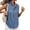 Blue, variant on Women'S Denim Tank Top V Neck Button Down Collared Sleeveless Shirts Casual Blouse Tops Light Blue L