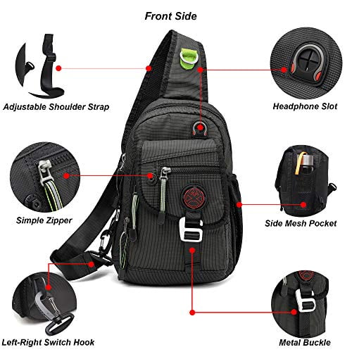 Nicgid Sling Bag Backpack Crossbody Bags For Ipad Tablet Outdoor 