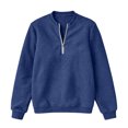 thumbnail image 7 of Horkkom Quarter Zip Pullover Women Solid Color Long Sleeve Sweatshirt Causal Loose Sweatshirts M, 7 of 7
