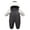 Grey-A, variant on Toddler Snowsuit Winter Outwear Romper for Toddler Warm Jumpsuit Solid Color Warm Windproof Girl Clothes for Little Boys 6-12 Months