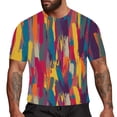thumbnail image 4 of Ketyyh-chn99 T Shirts for Men Relaxed Fit Fashion Floral Blouses V Neck Shirts Blouse Tunic Red,XL, 4 of 4