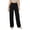Black, variant on Athletic Pants for Women Loose Fitted Elastic Waist Breathable Comfy Outdoor Workout Running Pants with Pockets