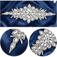thumbnail image 5 of 2pcs Rhinestone Applique for Wedding Dress Iron on/Sew Rhinestone Patch Rhombus Diamond Sewing Appliques, 5 of 9