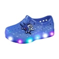 thumbnail image 3 of TrendOFT Kids Sandals Spring Summer Car Theme Luminous Garden Shoes For Toddler Boys Girls Blue1 20, 3 of 3