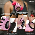 thumbnail image 3 of SIMARI Workout Gloves for Men Women Padded Weightlifting Gloves with Wrist Support, Full Palm Protection, Fingerless Gym Gloves Fitness Training, 3 of 7