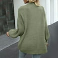 thumbnail image 6 of iHPH7 Open Front Cardigan for Women Bell Sleeve Cardigan Casual Outerwear Oversized Sweaters for Women Open Cardigans for Women Travel Cardigan Fall Outfits for Women Green L, 6 of 6