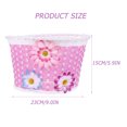 thumbnail image 2 of OUNONA Bicycle Basket Front Plastic Pink for Carrying Essentials 1Pcs, 2 of 5