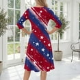 thumbnail image 7 of BOMYJESK 4th Of July Dresses for Women American Flag Floral Maxi Dresses Boho Independence Day Summer Dresses Beach Long Dresses Elegant Classy Party Apparel Deep Red XL, 7 of 7