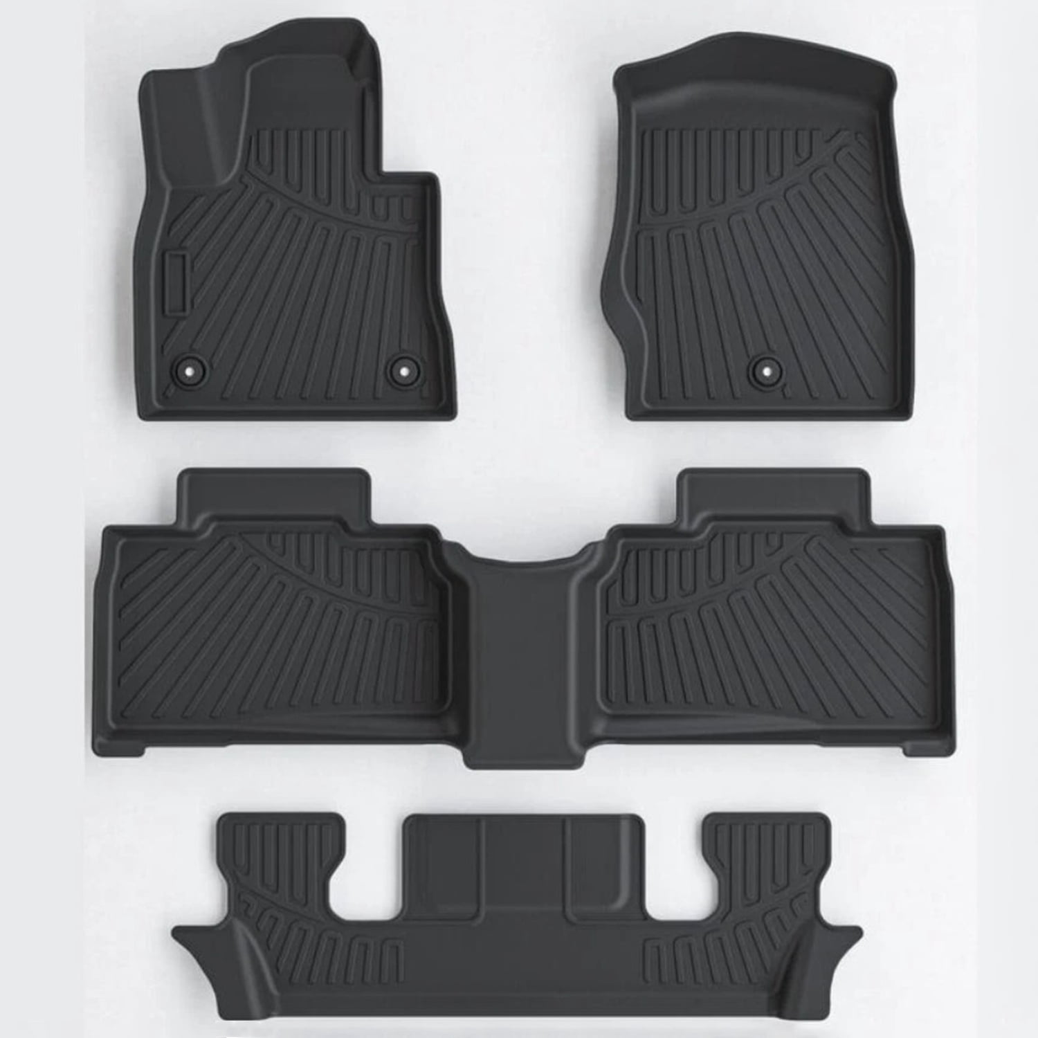 BaiCH Car Floor Mats & Cargo Liner for Ford Explorer 2020-2025 Row Trunk Mat Full Set TPE All Weather Protection