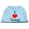 I Love Texas Screen Print Shirts Baby Blue Med (12)