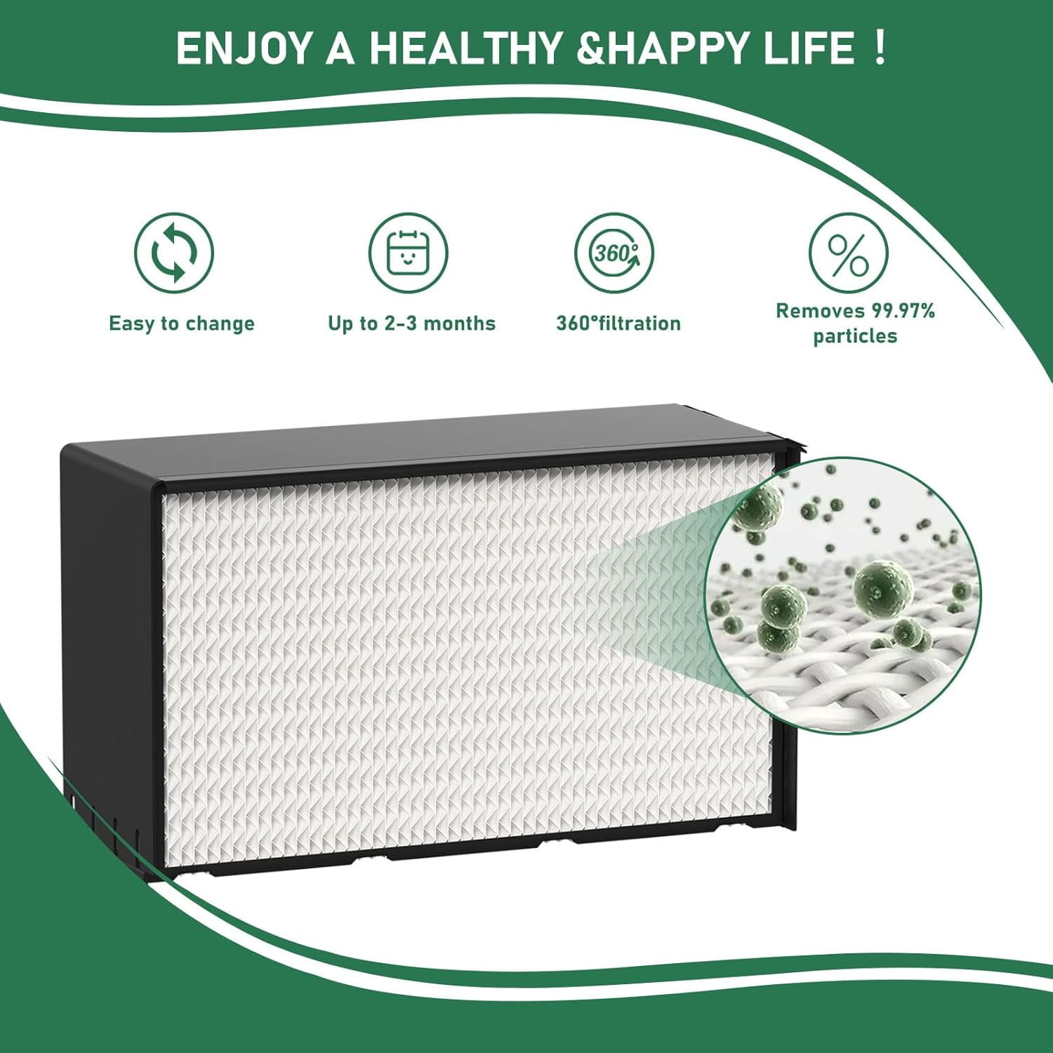 3 Pack 1041  Wick Humidifier Filter Compatible with Aircare Essick  Models - White  Wicks for Home Office