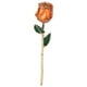 thumbnail image 3 of Flor de rosa dorada de 24 quilates de color naranja brillante con base de regalo para el cumpleaños del día de San Valentín, 3 of 8