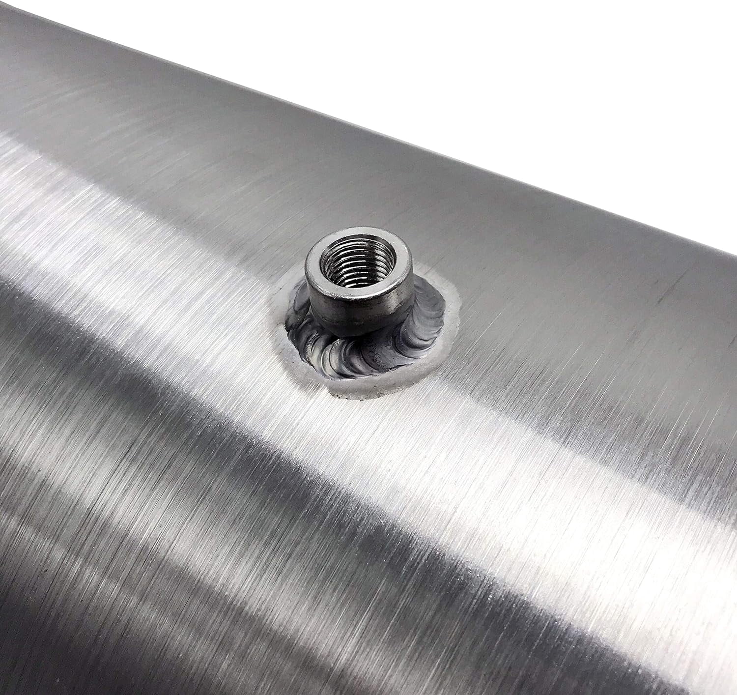JSD 10" x30" 10 Gallons Spun Aluminum Gas Tank / Fuel Tank 1/4 NPT Outlet End Fill Truck/Hot Rod
