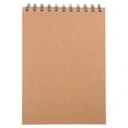 thumbnail image 1 of Cuaderno diario en blanco A5, Bloc de notas de tamaño portátil, cuaderno de bocetos de tapa dura Kraft, diario sin forro para notas diarias, suministro artesanal 8K, 1 of 8