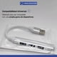 thumbnail image 5 of TRENDS REVOLUTION HUB USB | 3 en 1 Multicontacto USB Hub de Aluminio con 3 Puertos Multi USB | Compatible con Laptop, Memoria USB y más - Accesorios para Auto, 5 of 7