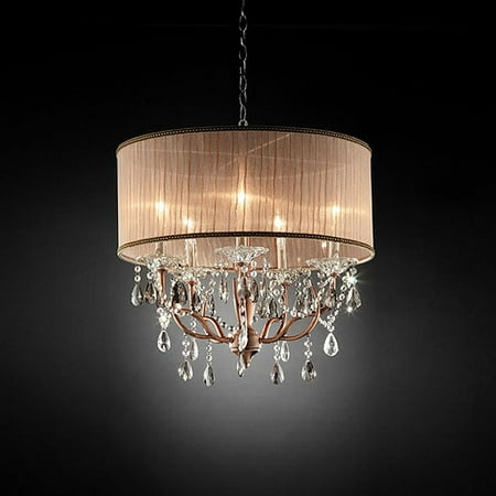 Ore International Inc. Rosie Crystal Ceiling Lamp