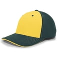 thumbnail image 2 of Pacific Headwear 398F M2 Performance Flexfit Cap - Dark Green Gold, 2 of 2