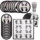 thumbnail image 5 of 1 Set of Adorable Panda Disposable Paper Plates Napkins Cups Birthday Supply, 5 of 5