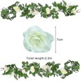 thumbnail image 2 of Guirnalda de rosas artificiales, 4 Uds., 220cm, con hoja de hiedra, rosa Artificial, 2 of 4