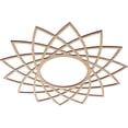 thumbnail image 2 of Ekena Millwork 26"OD x 10"ID x 1/4"T Eleanor Wood Fretwork Pierced Ceiling Medallion, Alder, 2 of 3