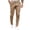 Khaki, variant on Solid Color Men Casual Pencil Pants Long Trousers
